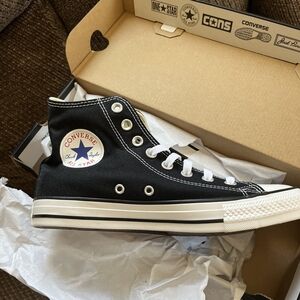 Converse Black and White High-Top Sneakers